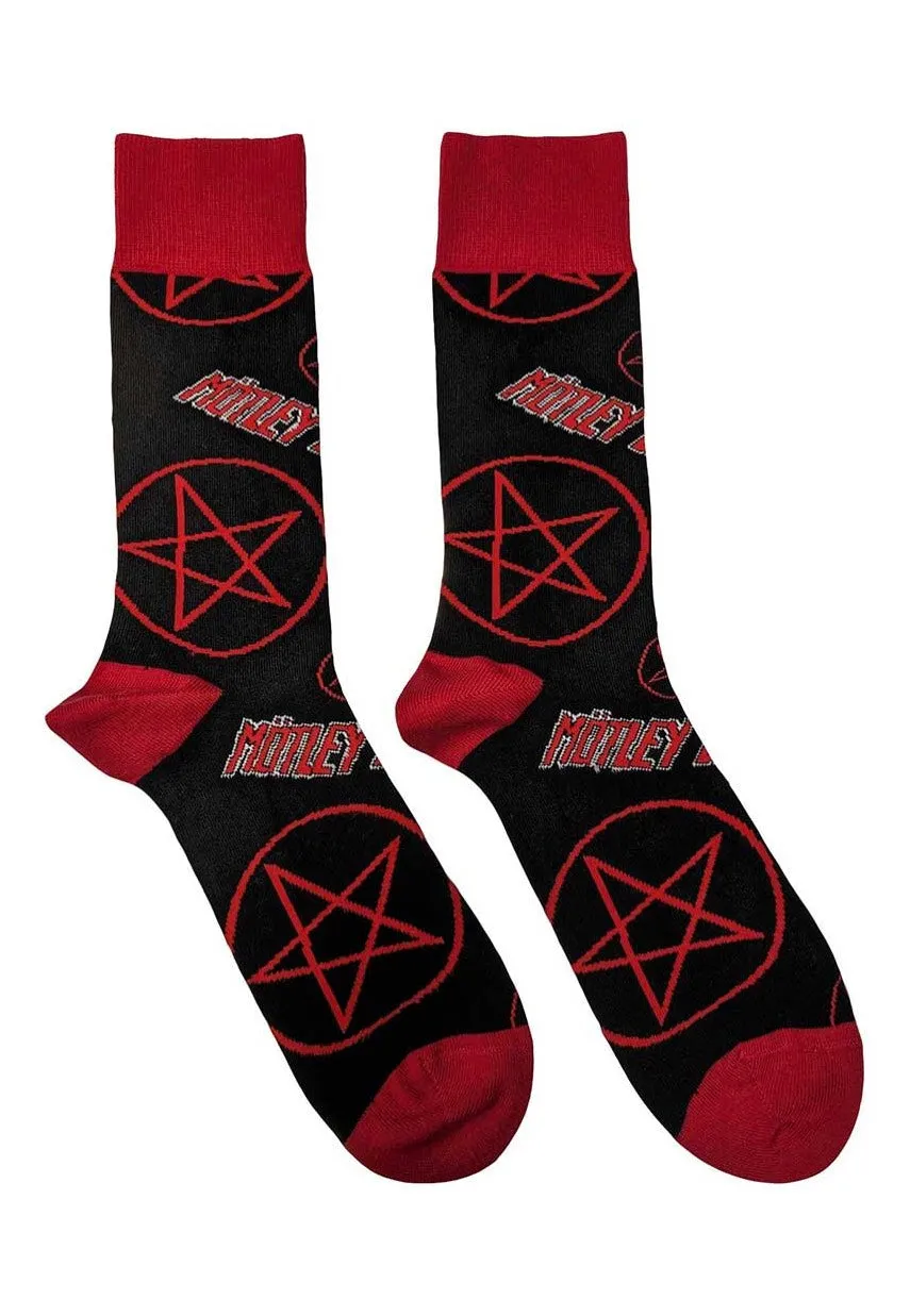 Mötley Crüe - Logos & Pentagrams - Socks