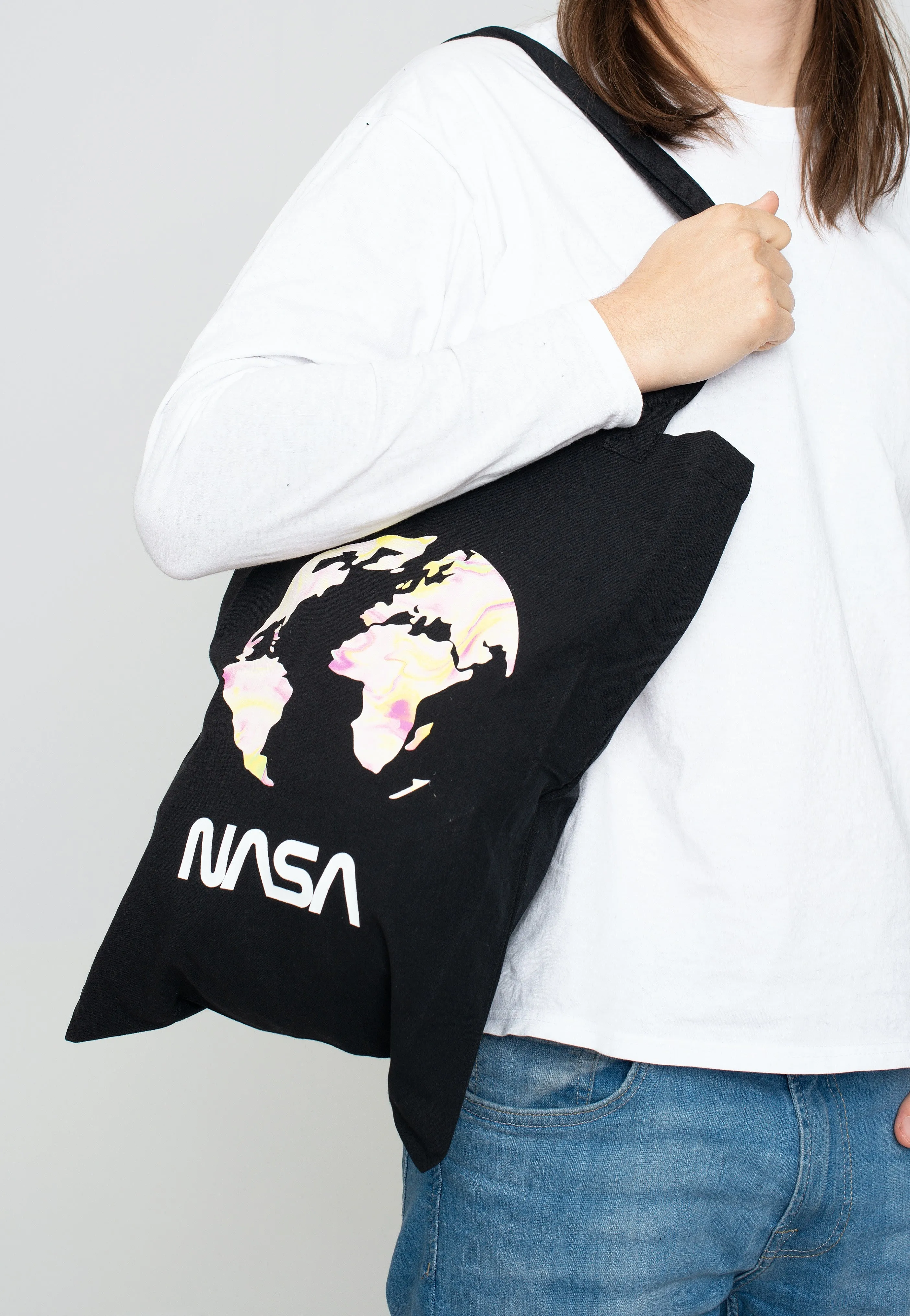 NASA - Earth Logo - Tote Bag