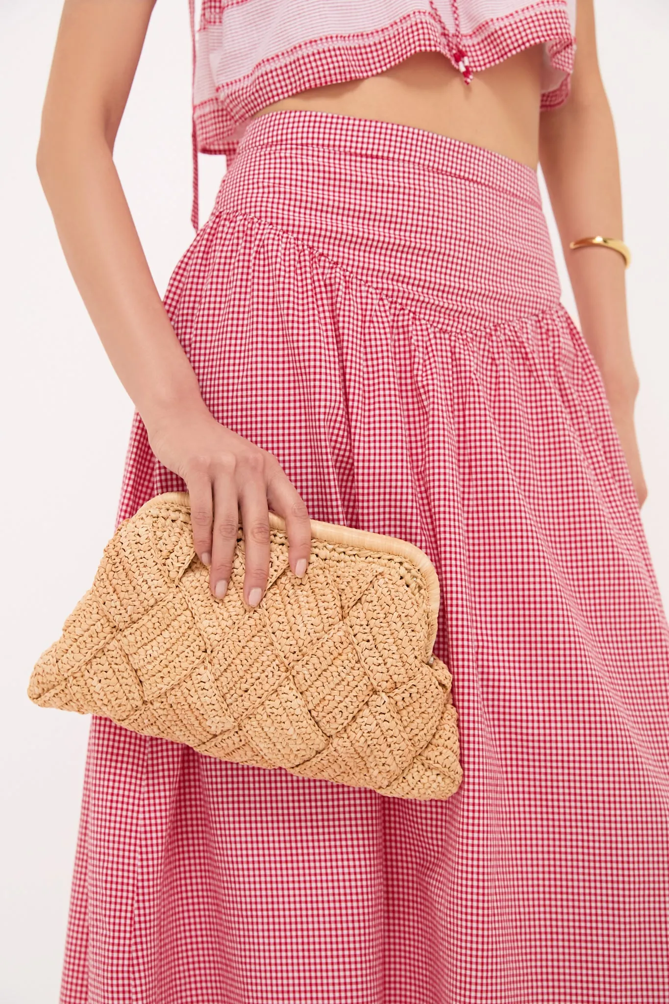 Natural Gigi Framed Clutch
