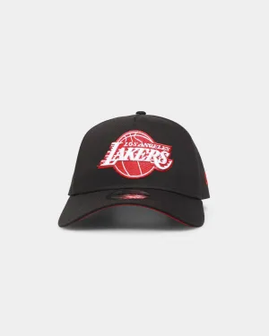 New Era Los Angeles Lakers 'Black/Scarlet' 9FORTY A-Frame Snapback Black