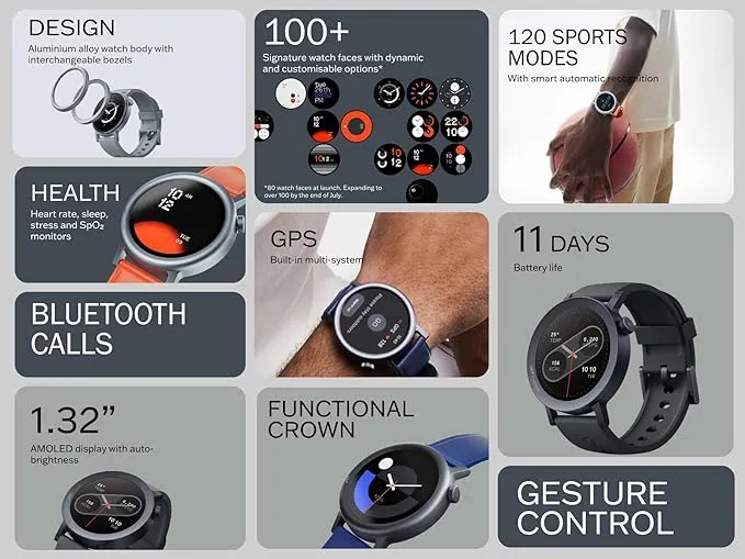 NOTHING Cmf Watch Pro 2 Intl Version, Ash Grey