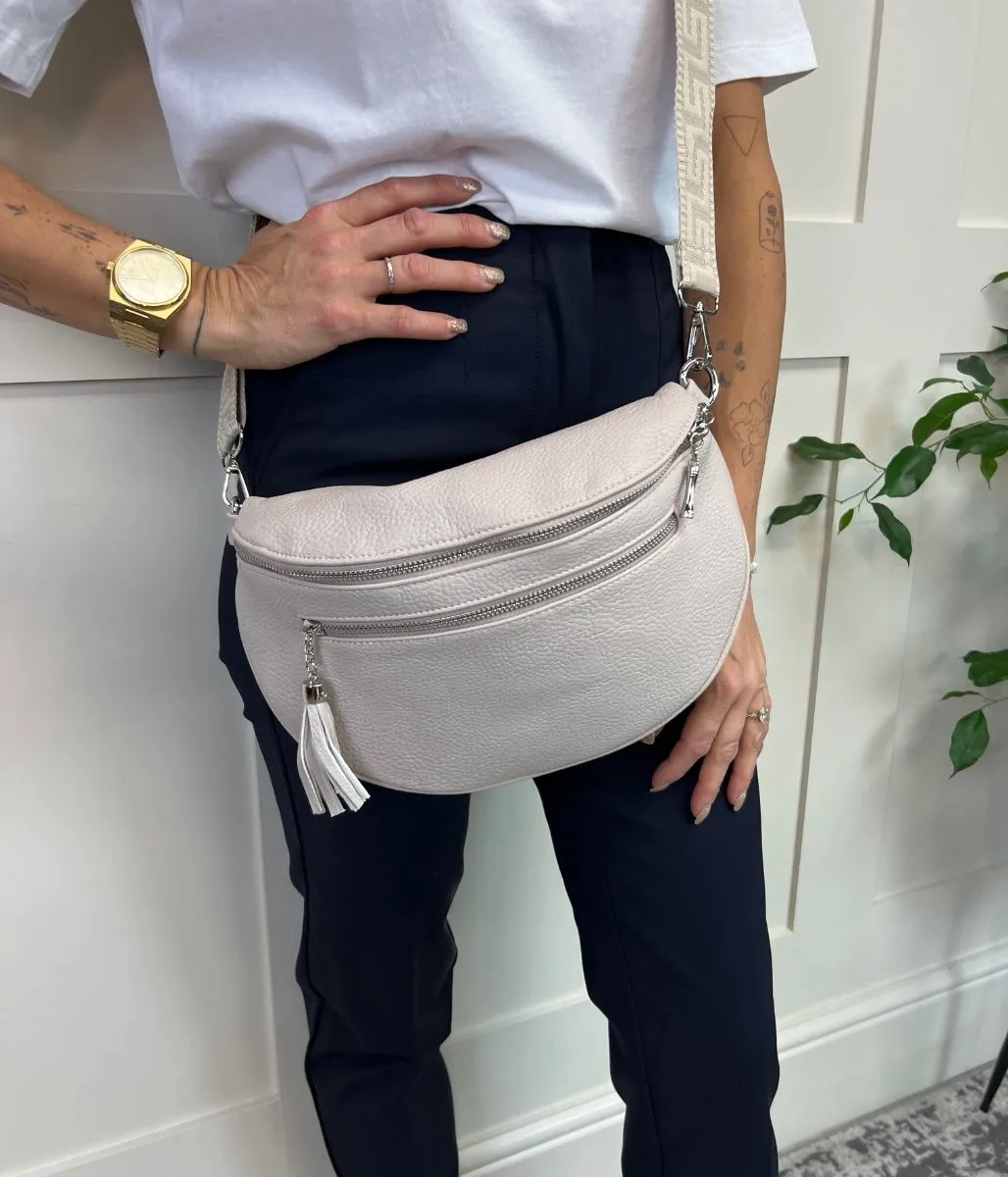 Nude Soft Half Moon Bag