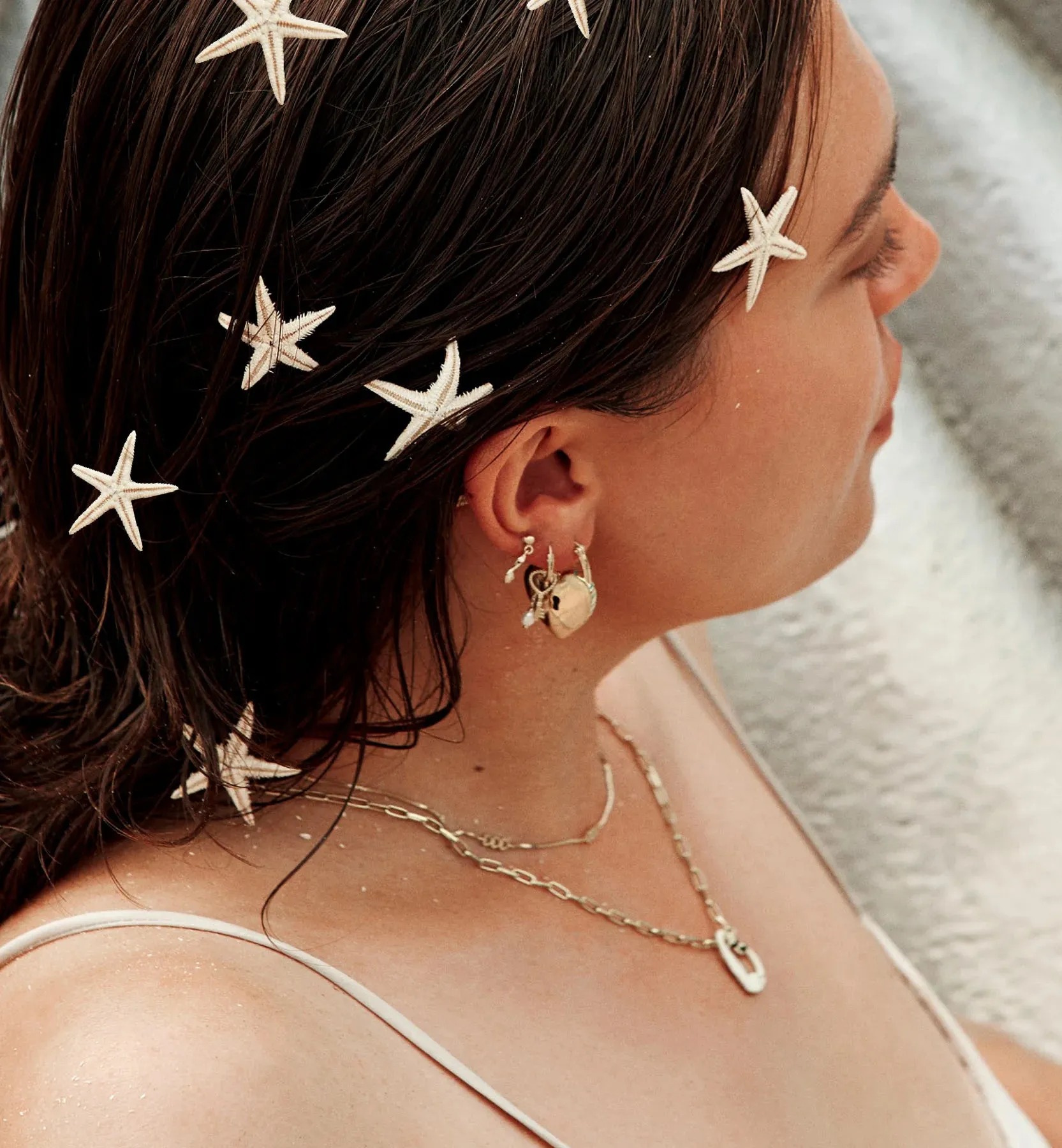 Padlock of Love Hoop Earrings - Gold