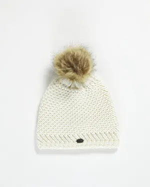 Pajar Women’s Sylvia Knit Textured Hat with Pompom