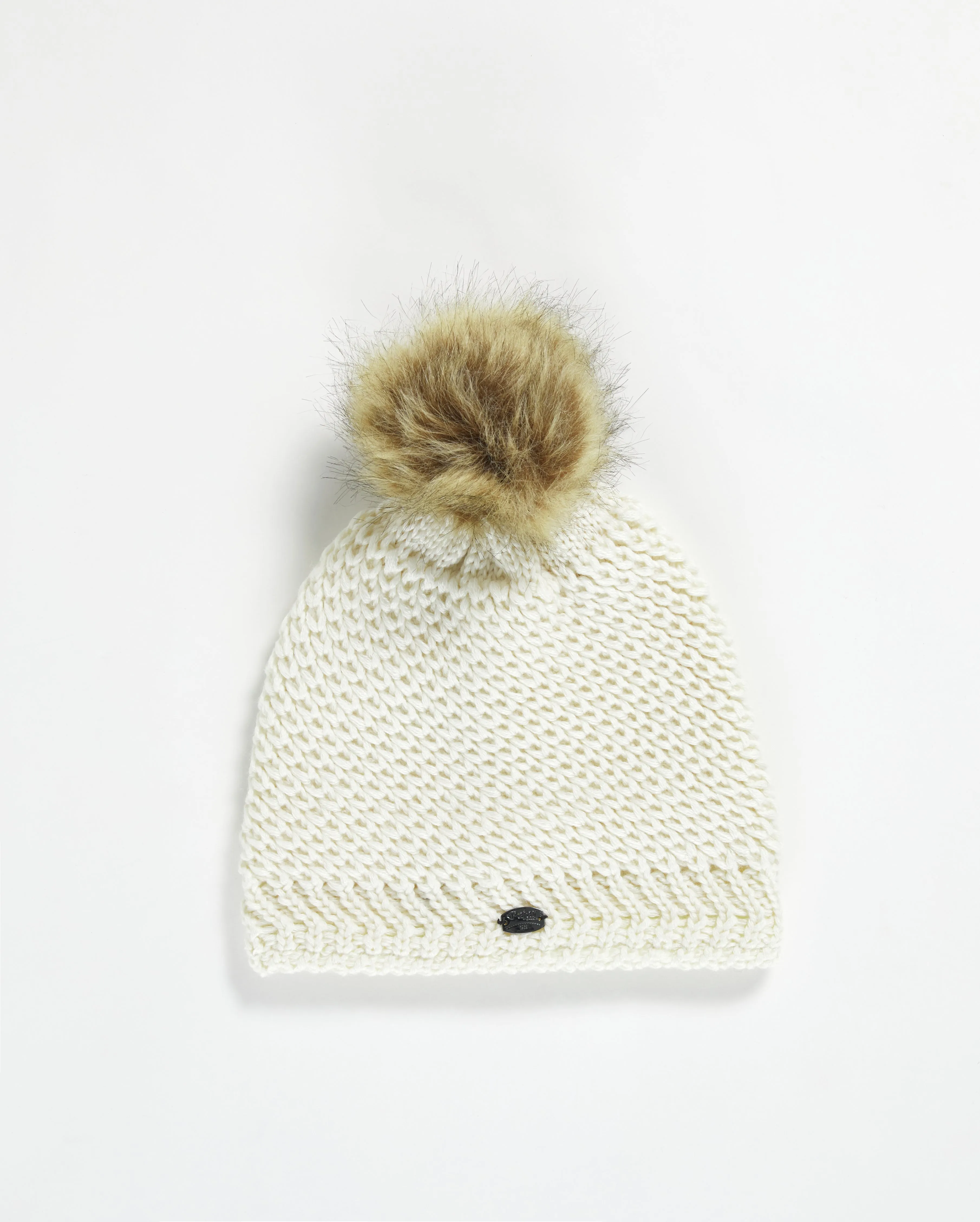 Pajar Women’s Sylvia Knit Textured Hat with Pompom