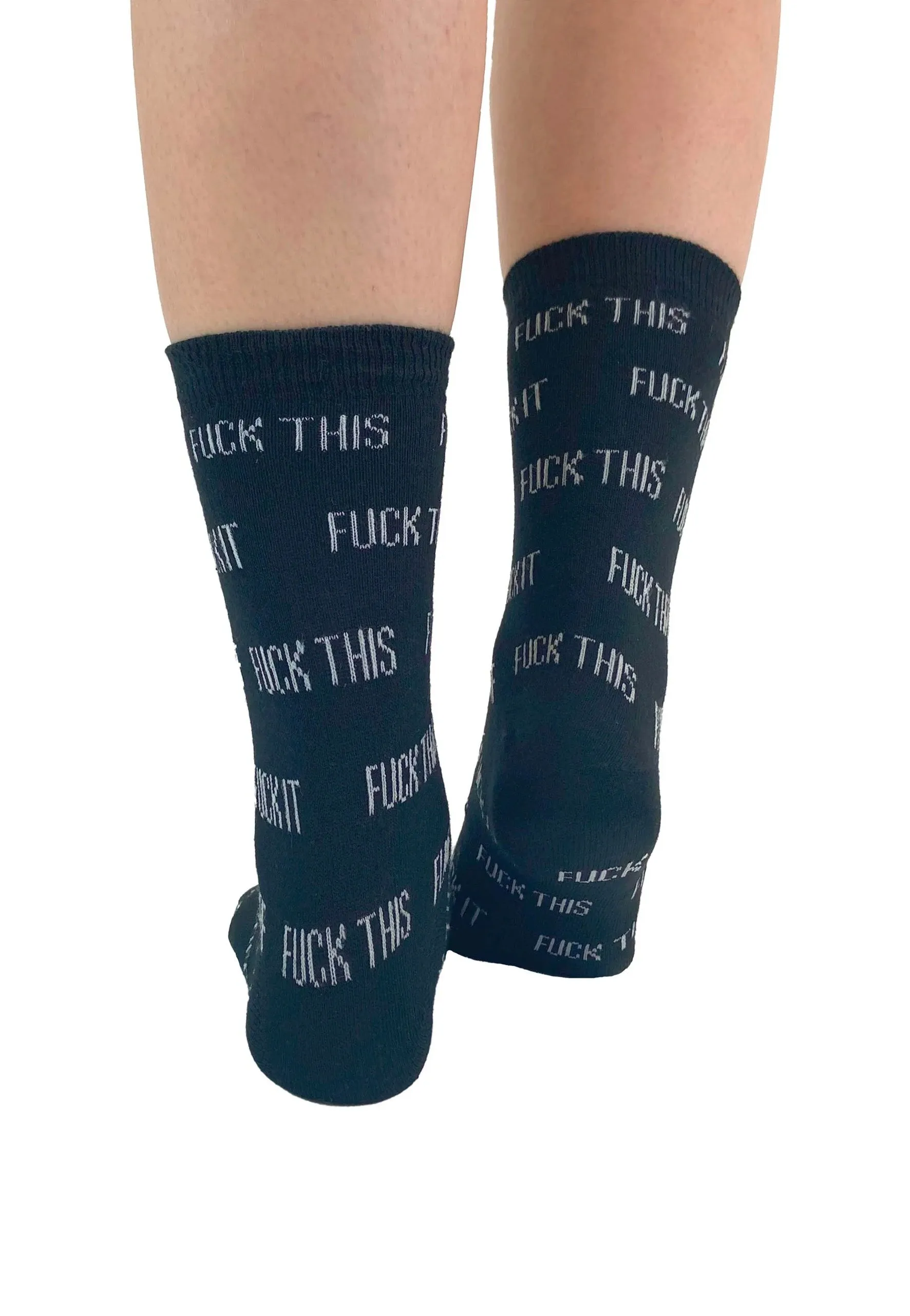 Pamela Mann - F*ck Ankle Black - Socks