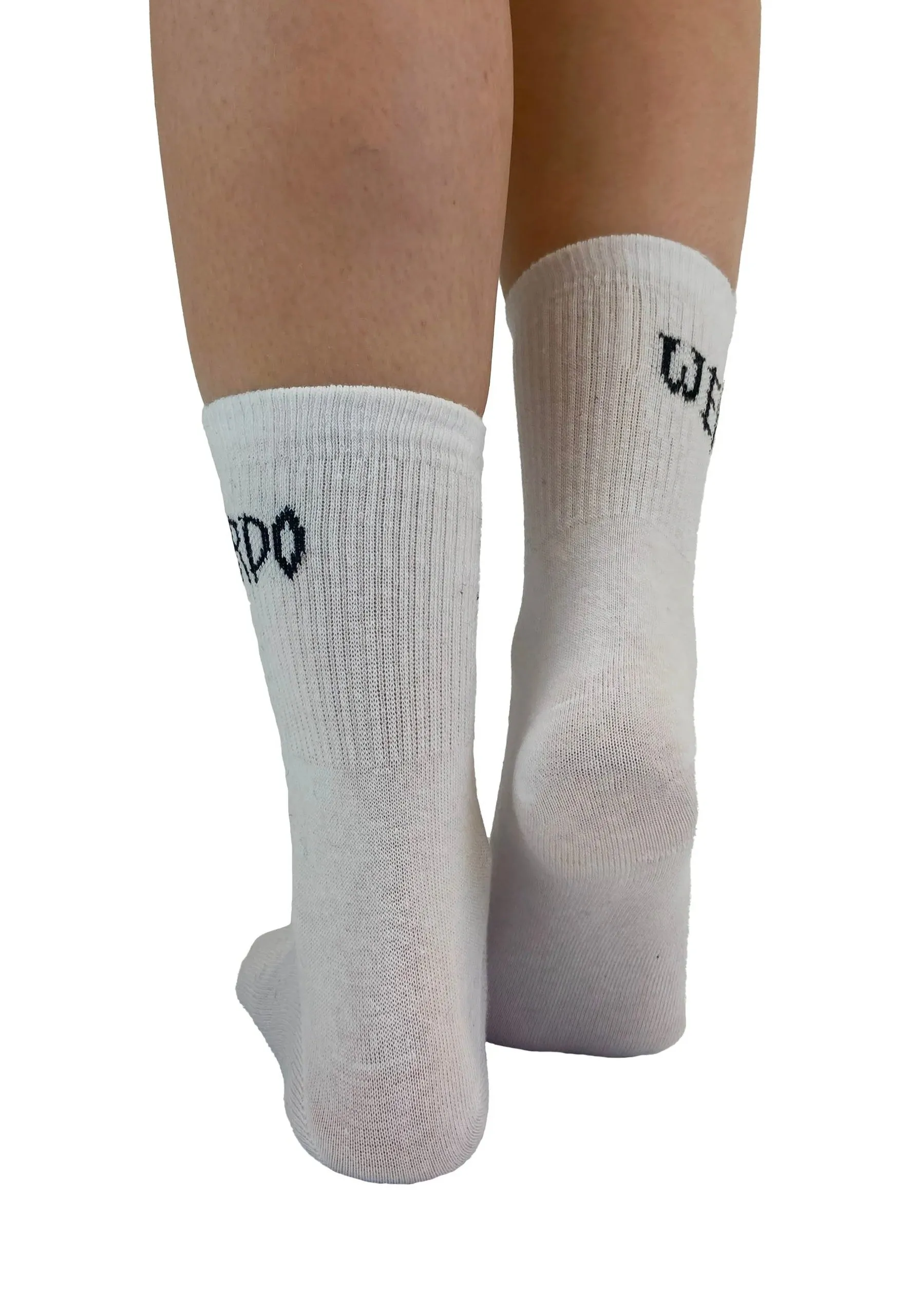 Pamela Mann - Weirdo Knitted Crew White/Black - Socks