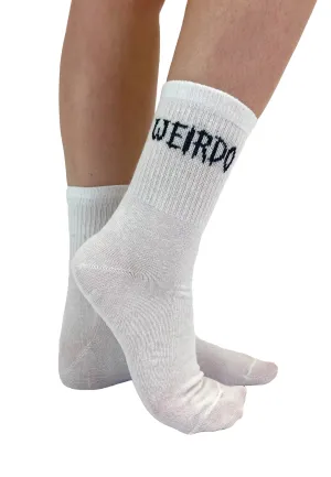 Pamela Mann - Weirdo Knitted Crew White/Black - Socks