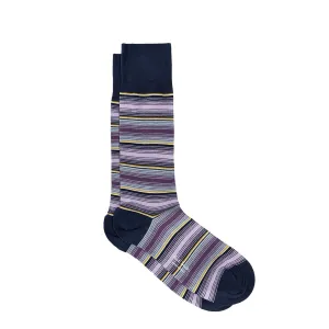 Paul Smith Ombre Stripe Socks Navy