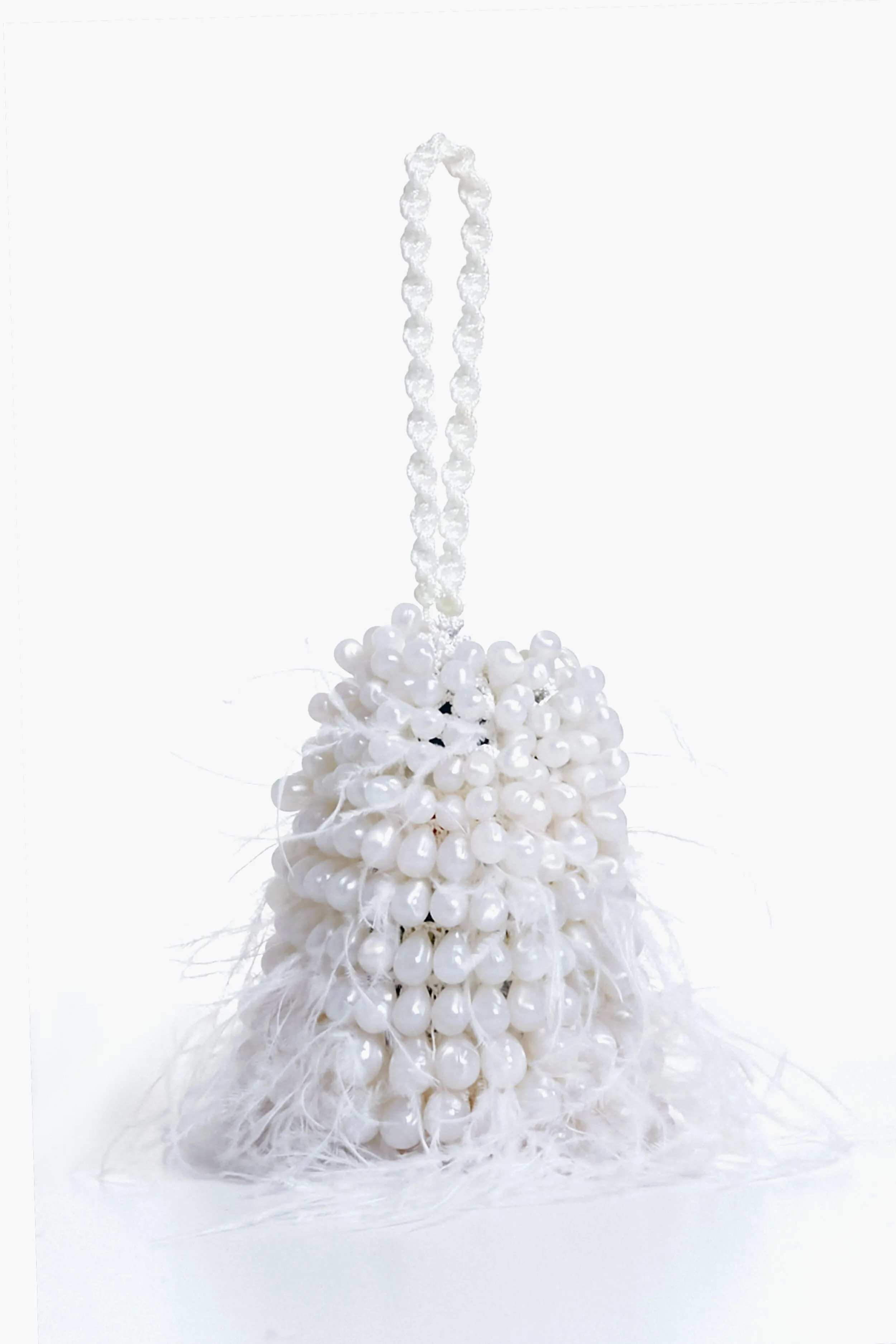 Pearl Dora Feather Wristlet