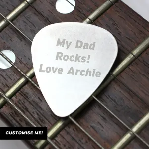 Personalised Silver Plectrum (MRK-iD)