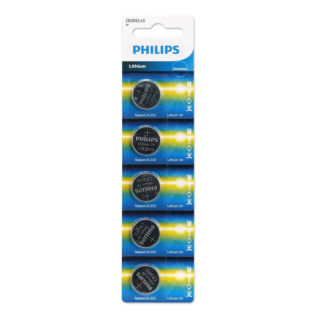 Philips LongLife Lithium Batteries, Pack Of 5 Pcs