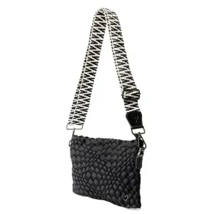 preneLOVE Charlotte Woven Crossbody - Onyx