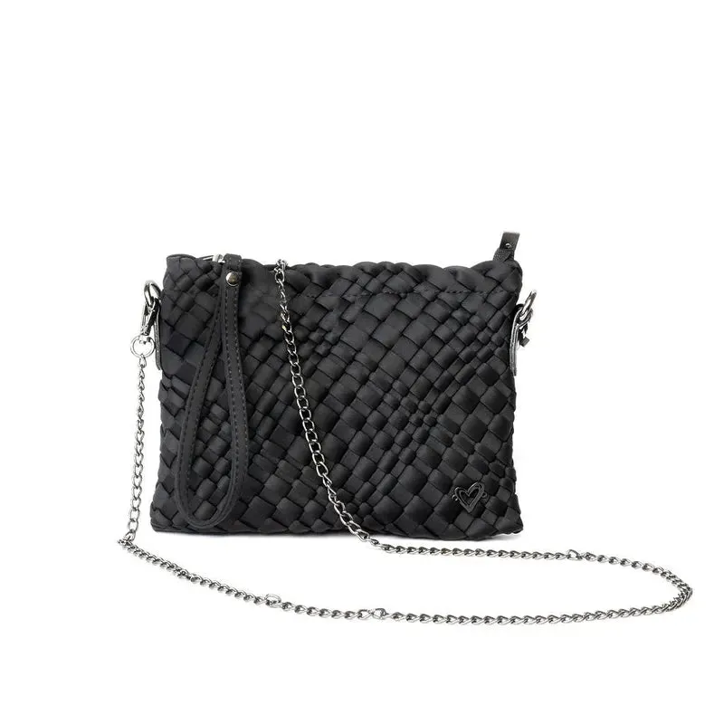 preneLOVE Charlotte Woven Crossbody - Onyx