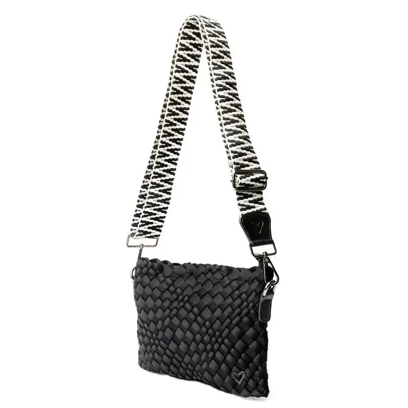 preneLOVE Charlotte Woven Crossbody - Onyx