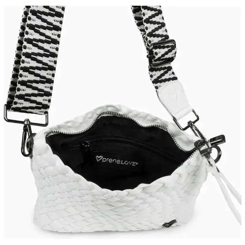 preneLOVE Charlotte Woven Crossbody - White