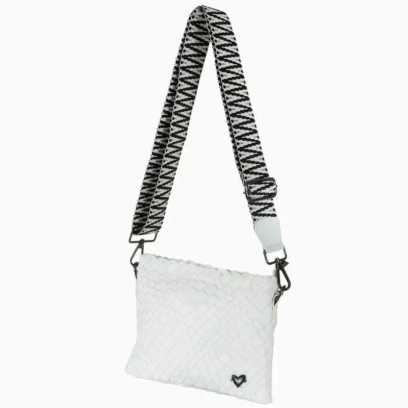 preneLOVE Charlotte Woven Crossbody - White