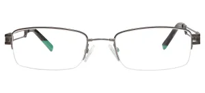 Rectangle Half Rim 201937 Eyeglasses