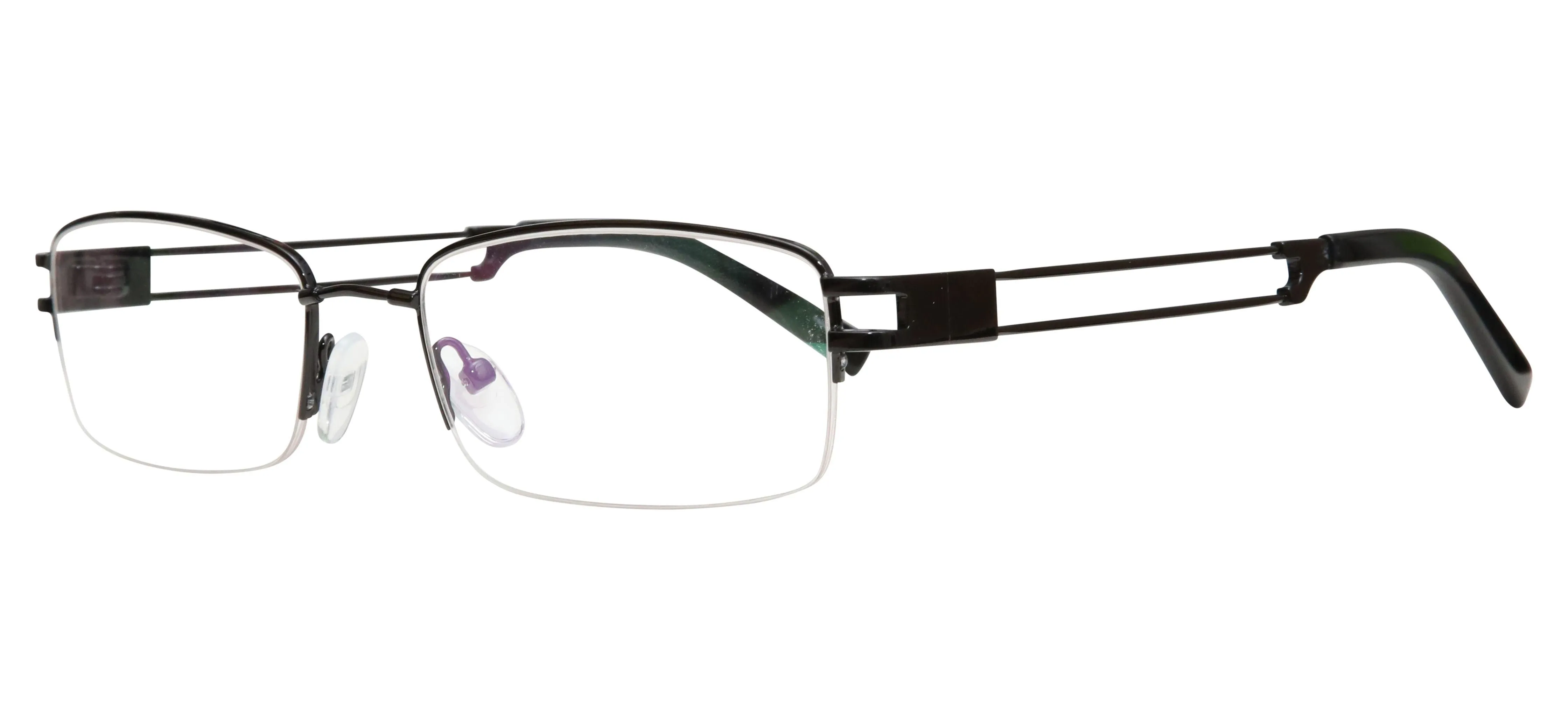 Rectangle Half Rim 201937 Eyeglasses