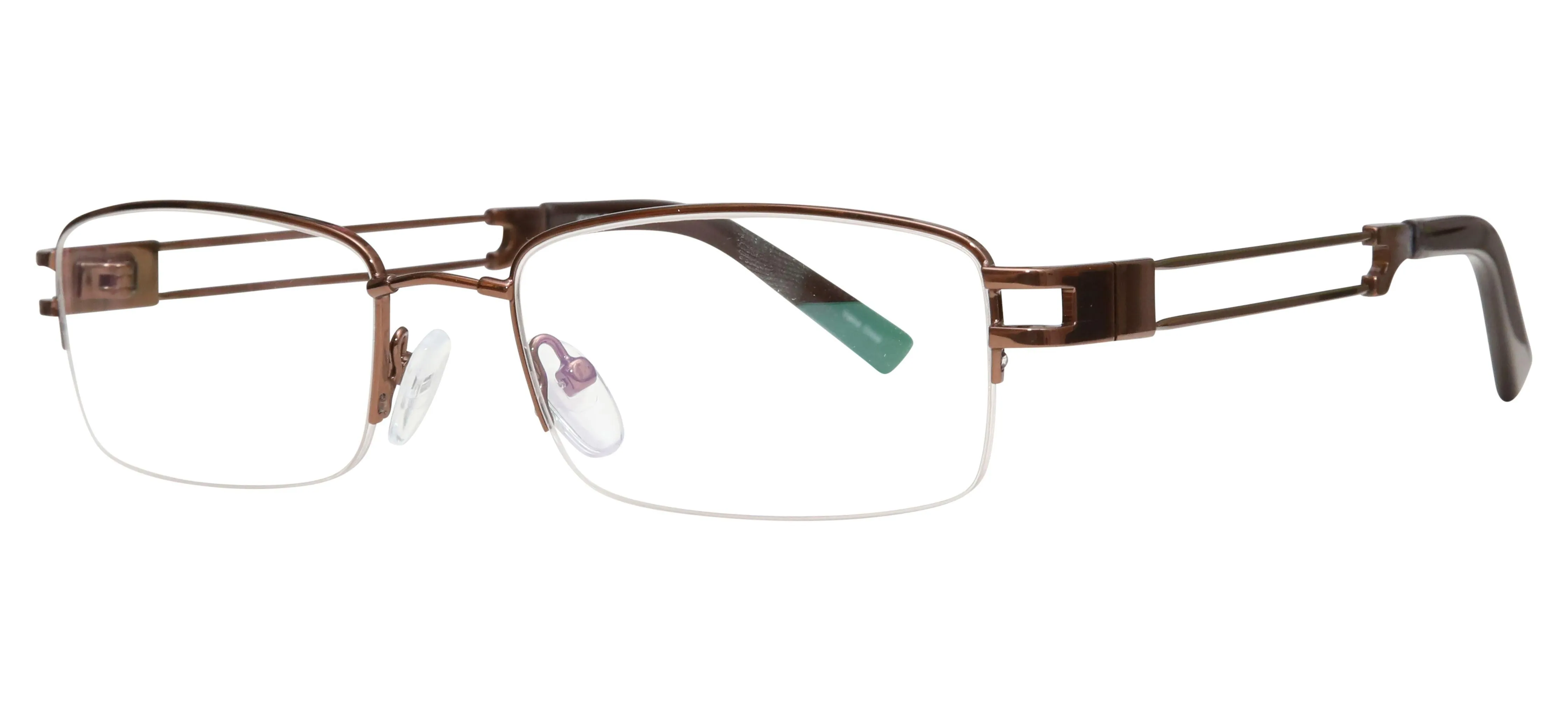 Rectangle Half Rim 201937 Eyeglasses