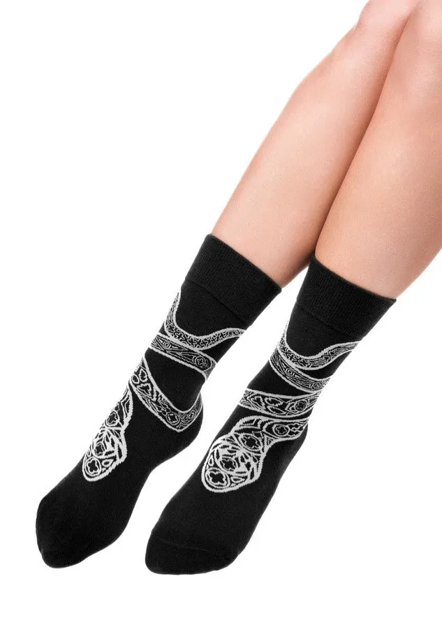 Restyle - Cathedral Snake Jacquard - Socks