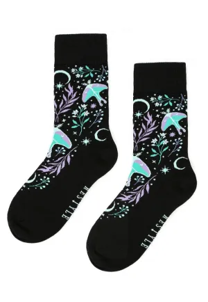 Restyle - Moonglow Jaquard Black - Socks