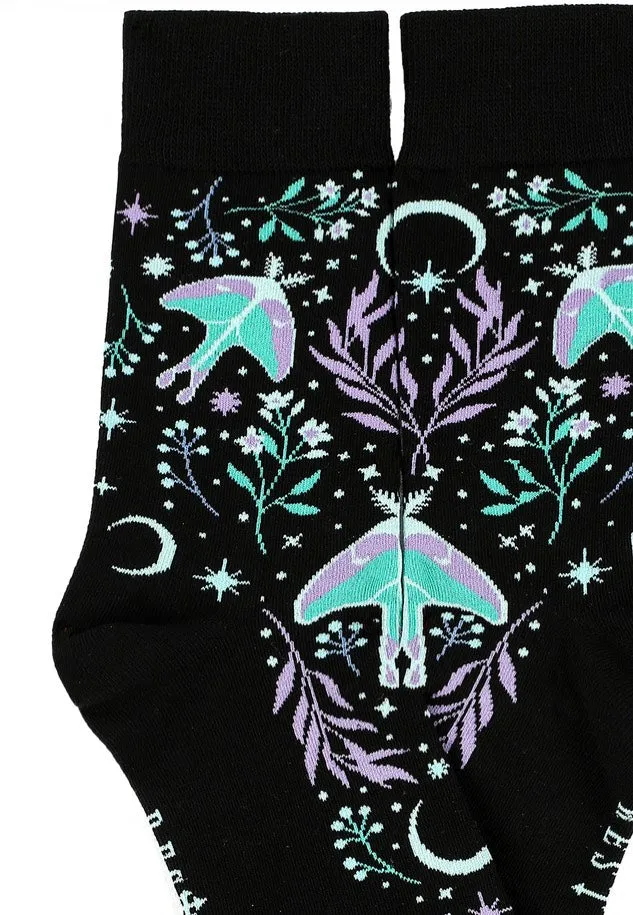 Restyle - Moonglow Jaquard Black - Socks