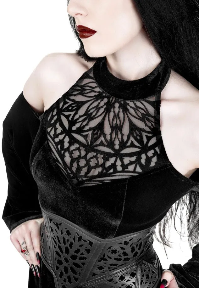 Restyle - Rosarium Corset Black - Belt
