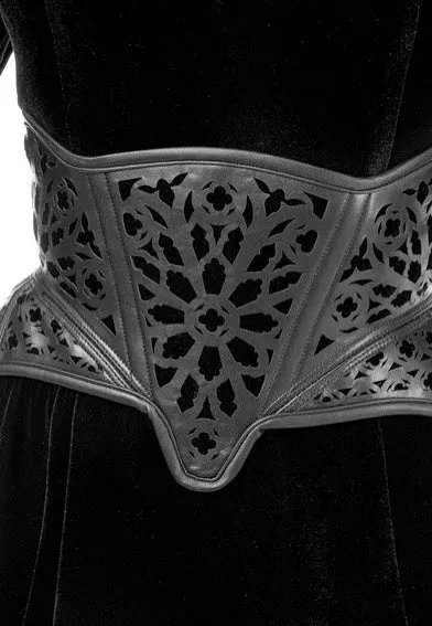 Restyle - Rosarium Corset Black - Belt