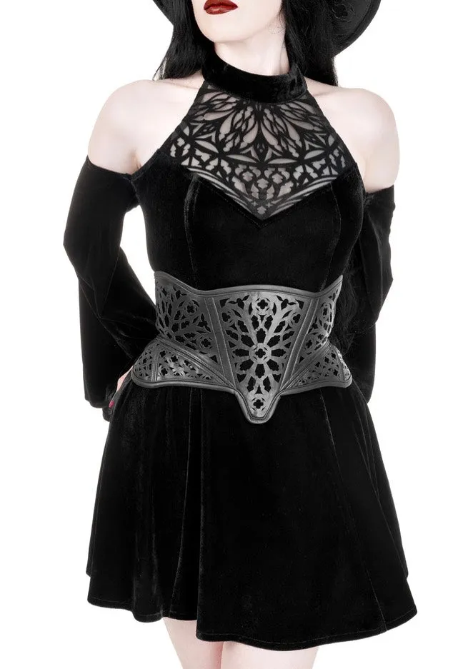Restyle - Rosarium Corset Black - Belt