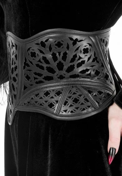 Restyle - Rosarium Corset Black - Belt