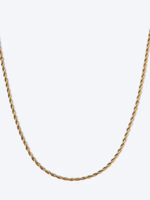 Rope chain gold
