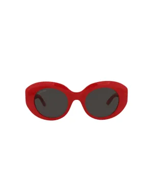 Round-Frame Acetate Sunglasses