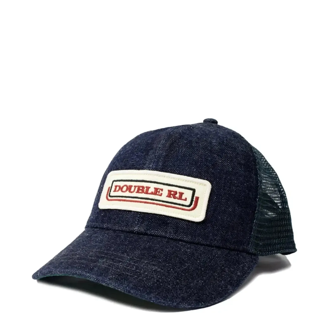 RRL by Ralph Lauren Indigo Logo-Patch Denim Trucker Cap Indigo