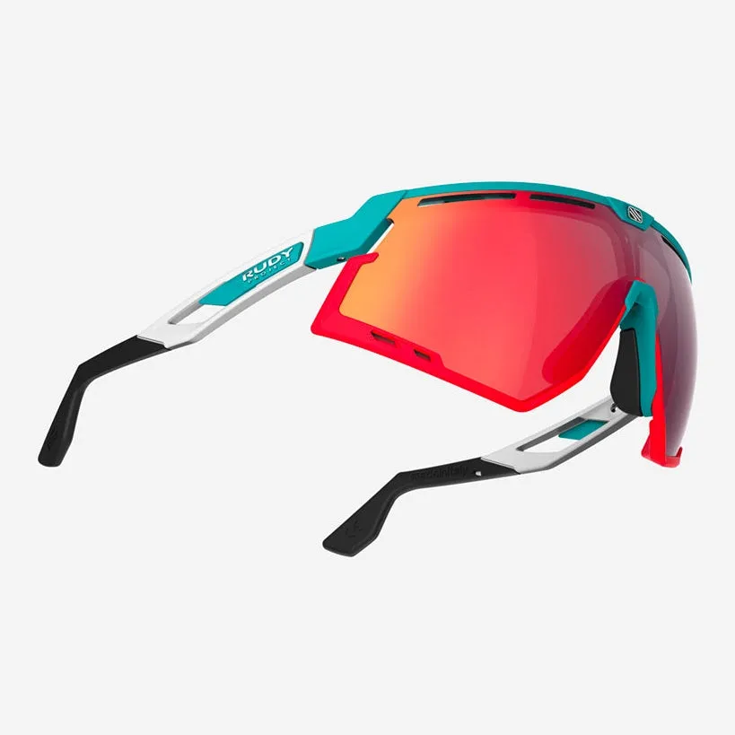 Rudy Defender sunglasses - Emerald White Matte Multilaser Red