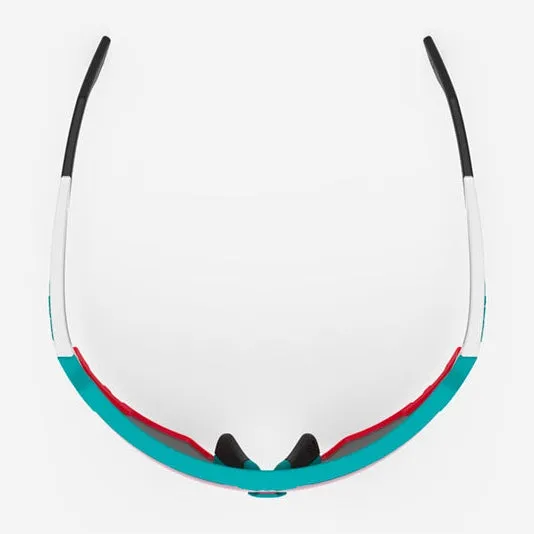 Rudy Defender sunglasses - Emerald White Matte Multilaser Red