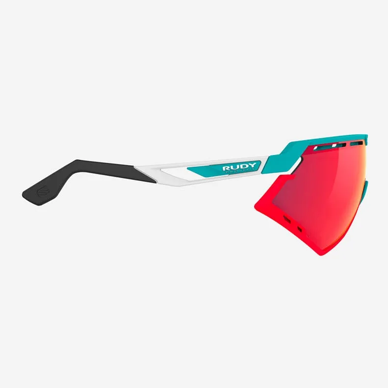 Rudy Defender sunglasses - Emerald White Matte Multilaser Red