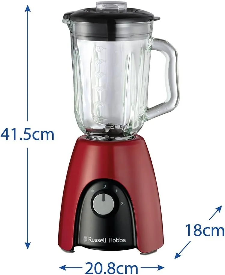 Russell Hobbs Desire Jug Blender, 1.5Lit, 850Watts, Red