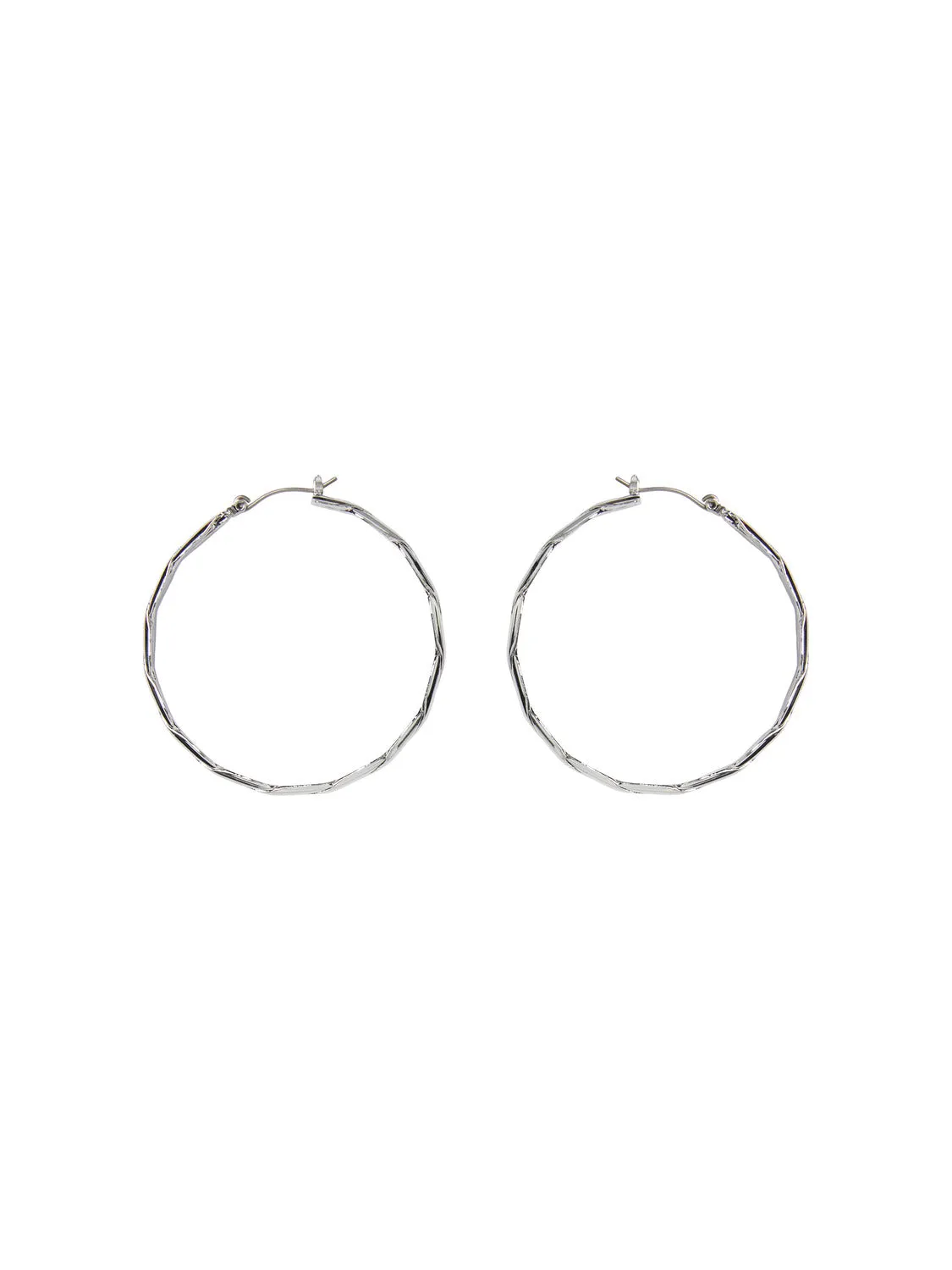 Sille Hoop Earrings (Silver)
