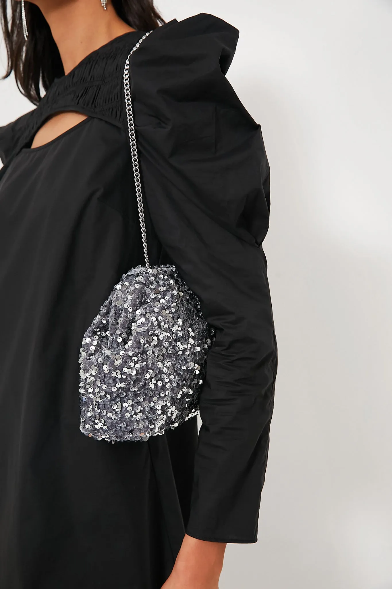 Silver Sparkle Clutch
