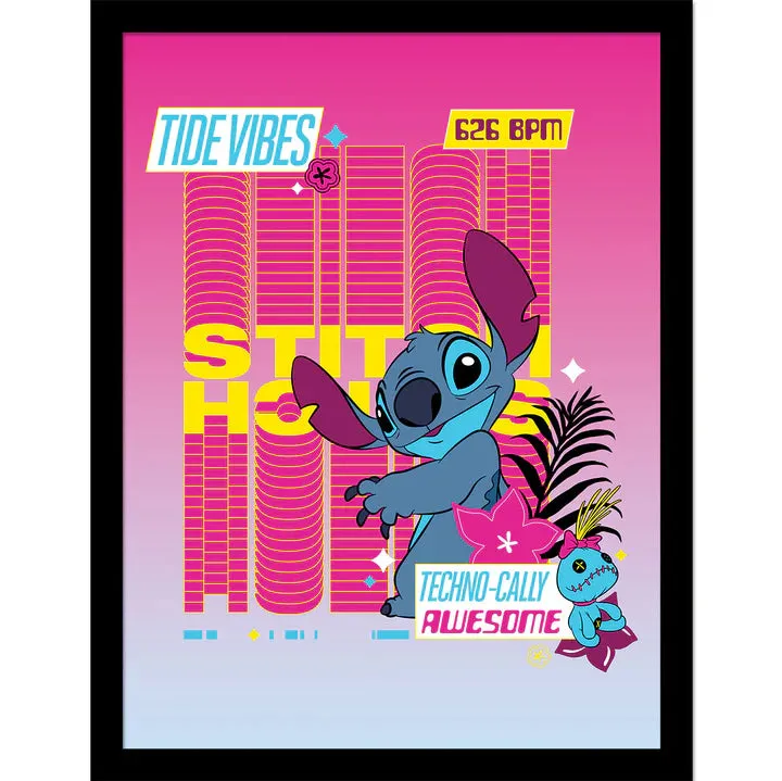 Stitch (Stitch Techno 2) Collector Print (Framed)