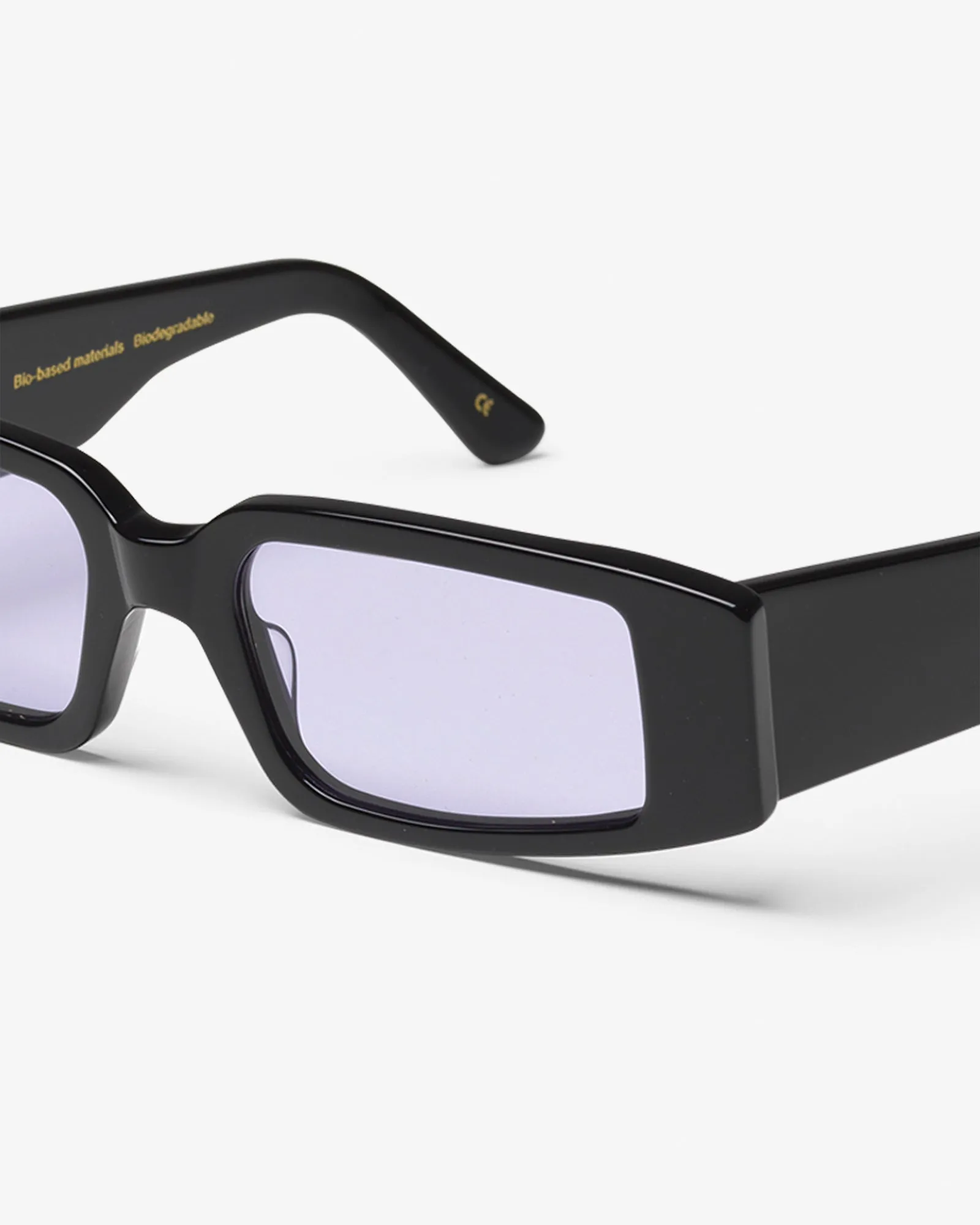 Sunglass 05 - Deep Black Solid - Lavender