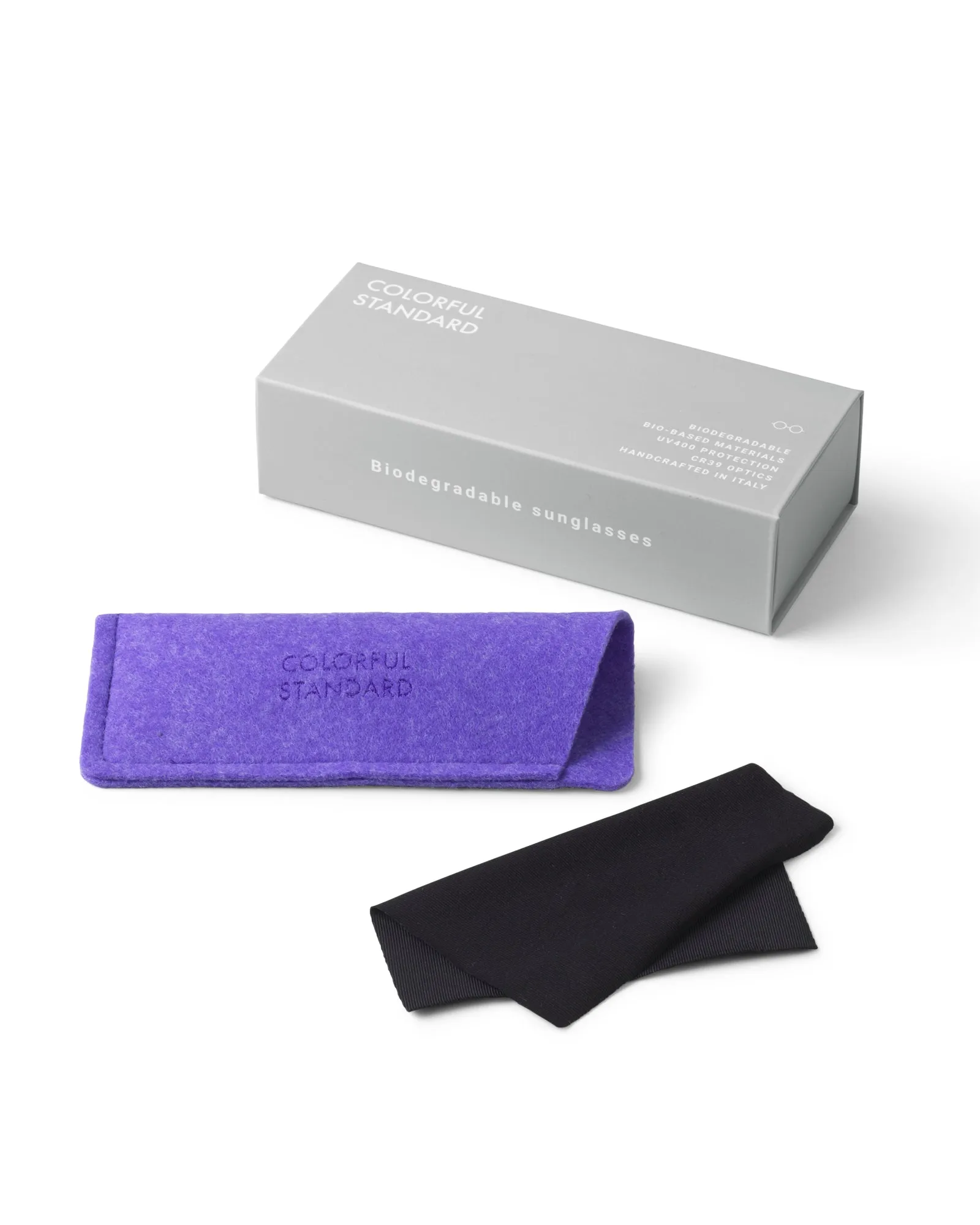 Sunglass 05 - Deep Black Solid - Lavender