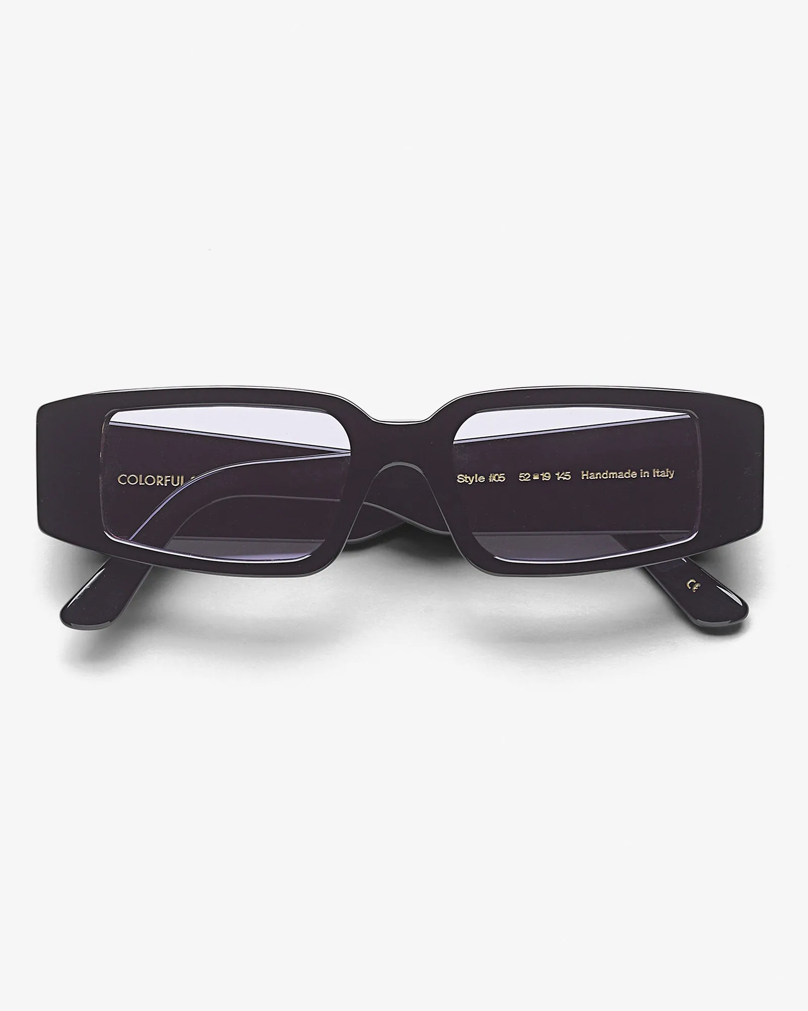 Sunglass 05 - Deep Black Solid - Lavender
