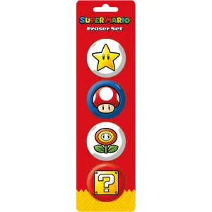 Super Mario (Essential) Eraser Set