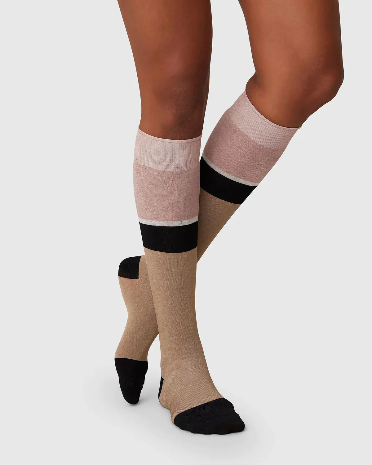 SWEDISH STOCKINGS - ELENA KNEE-HIGHS - BEIGE