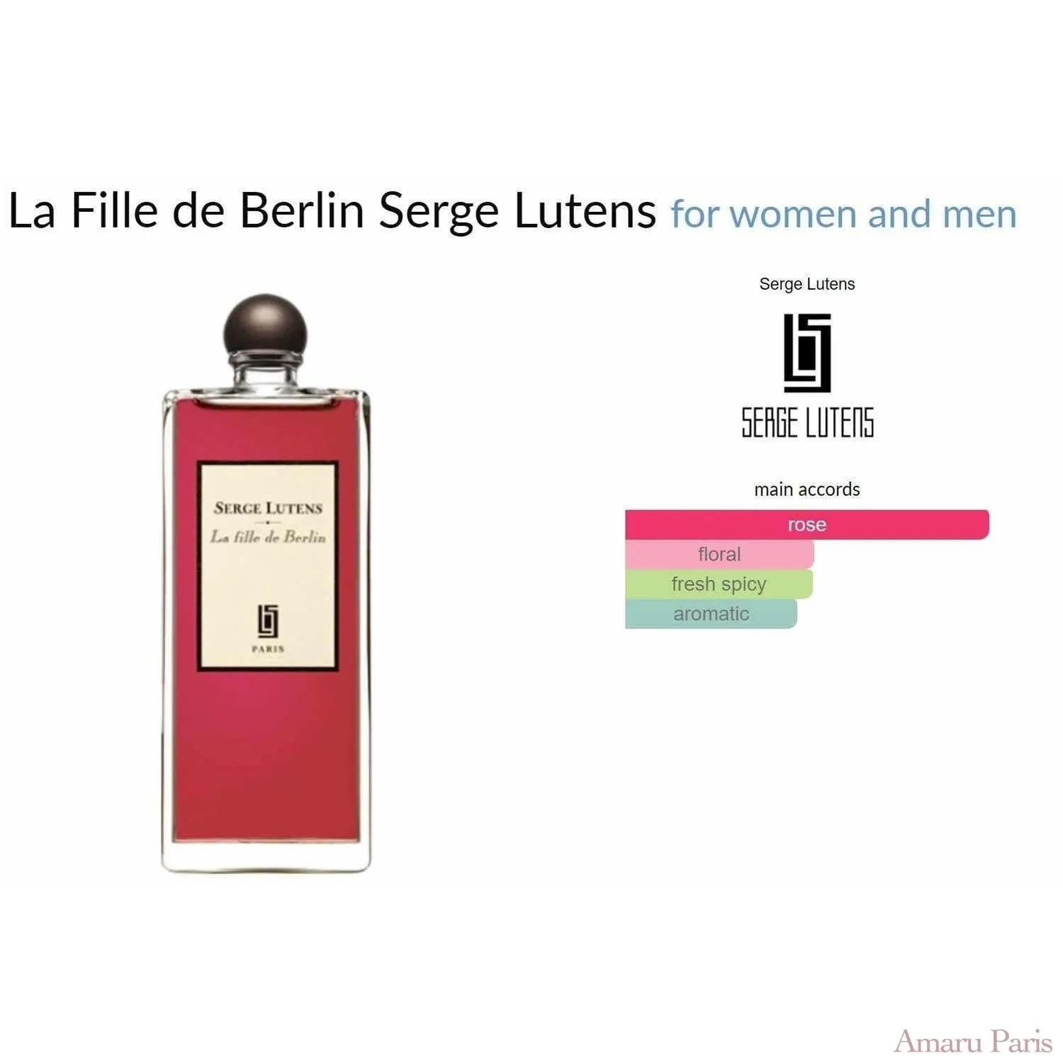 The Girl from Berlin Serge Lutens for women and men