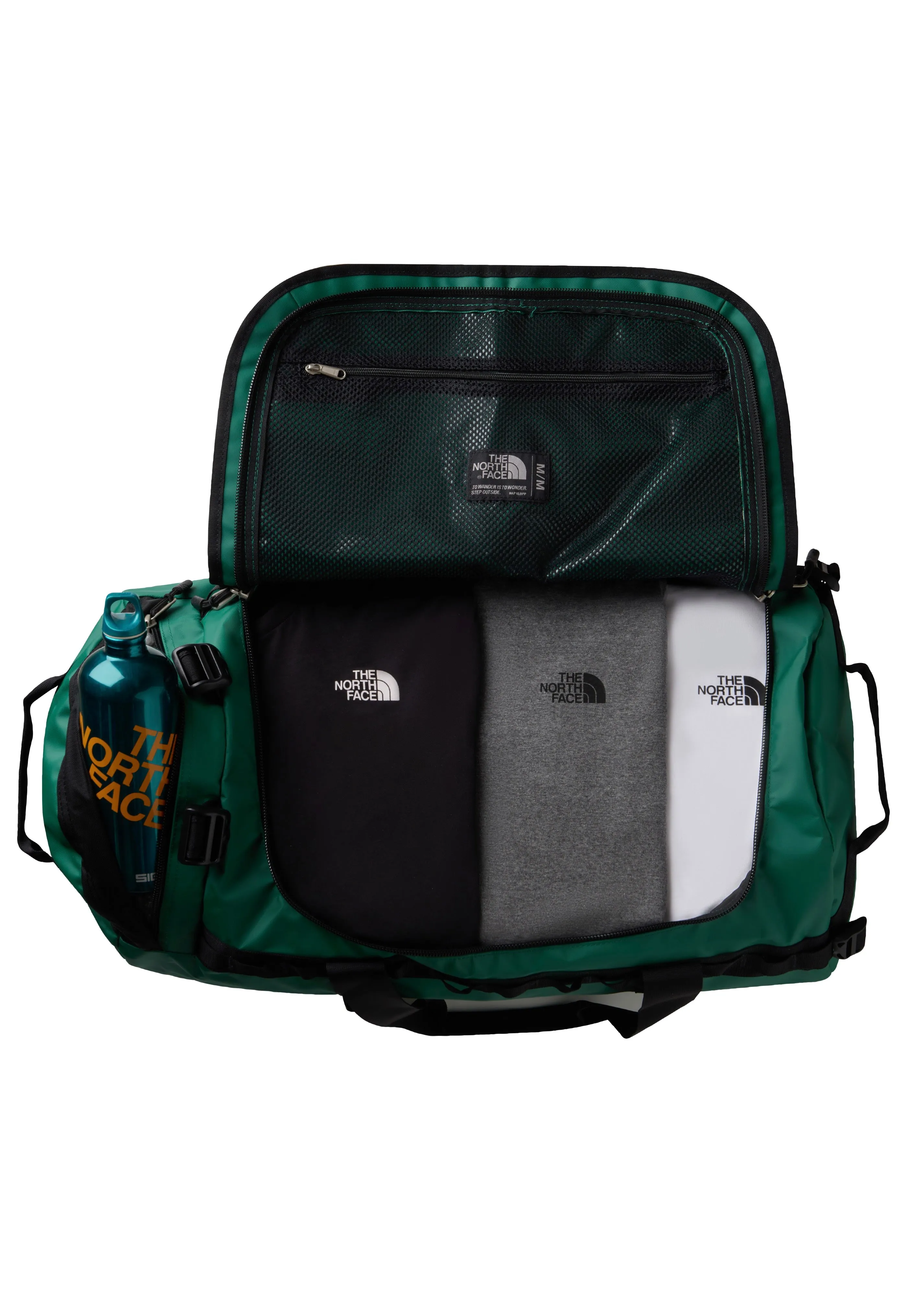 The North Face - Base Camp Duffel M Evergreen/TNF Black - Dufflebag