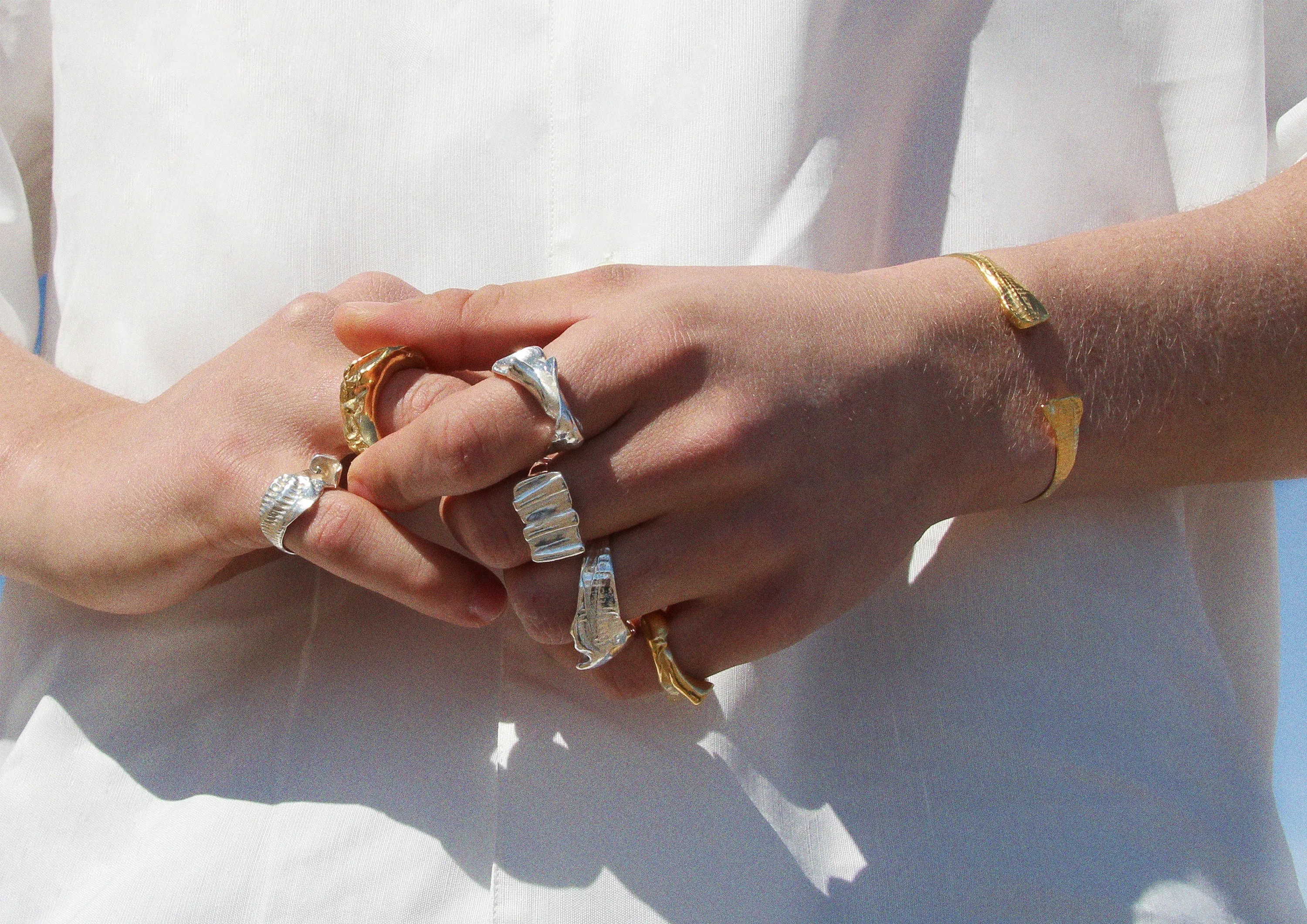 The Scallop Imprint Ring - Gold Vermeil