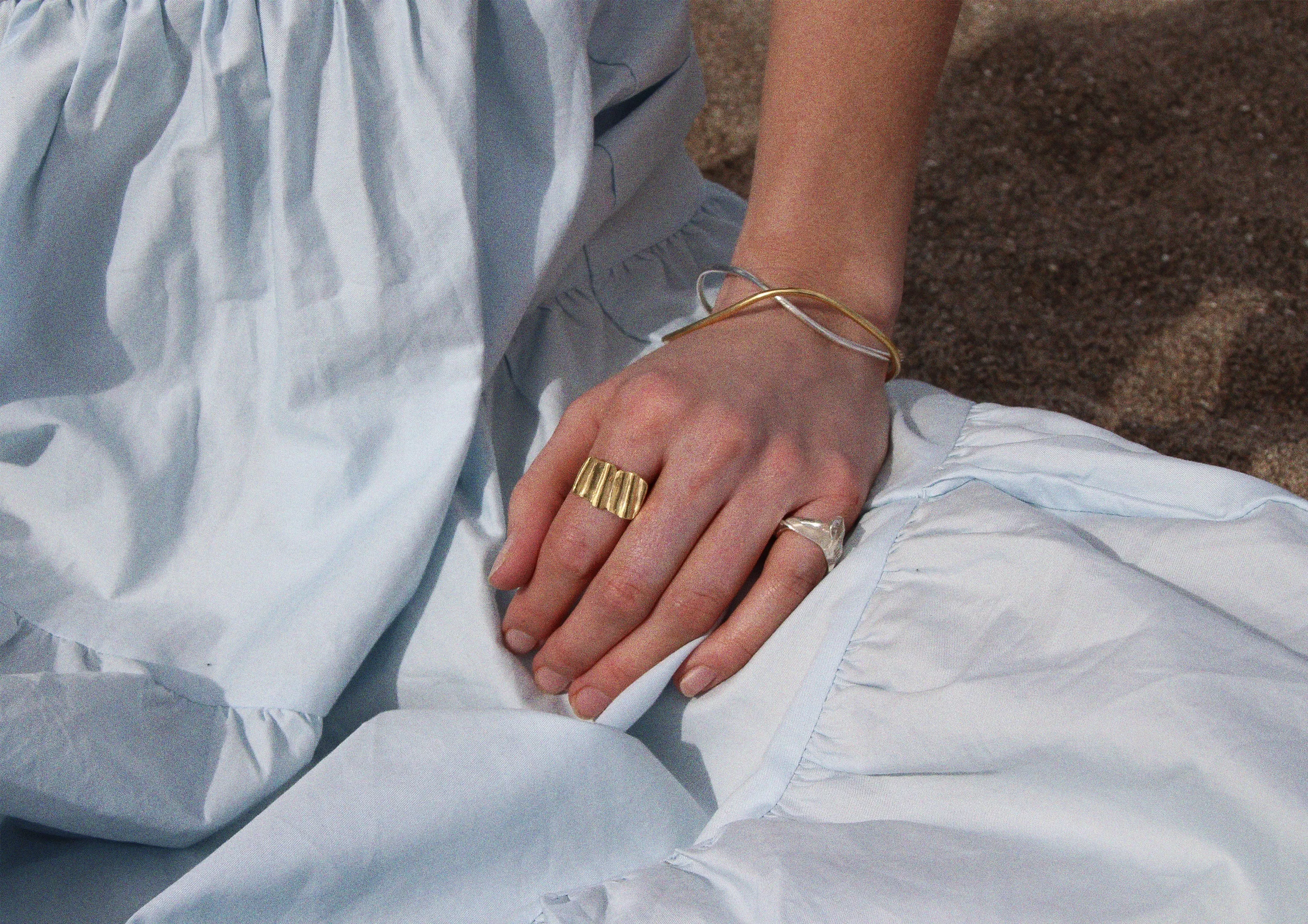 The Scallop Imprint Ring - Gold Vermeil